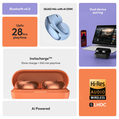 Noise Open-Ear Wireless Clip Earbuds